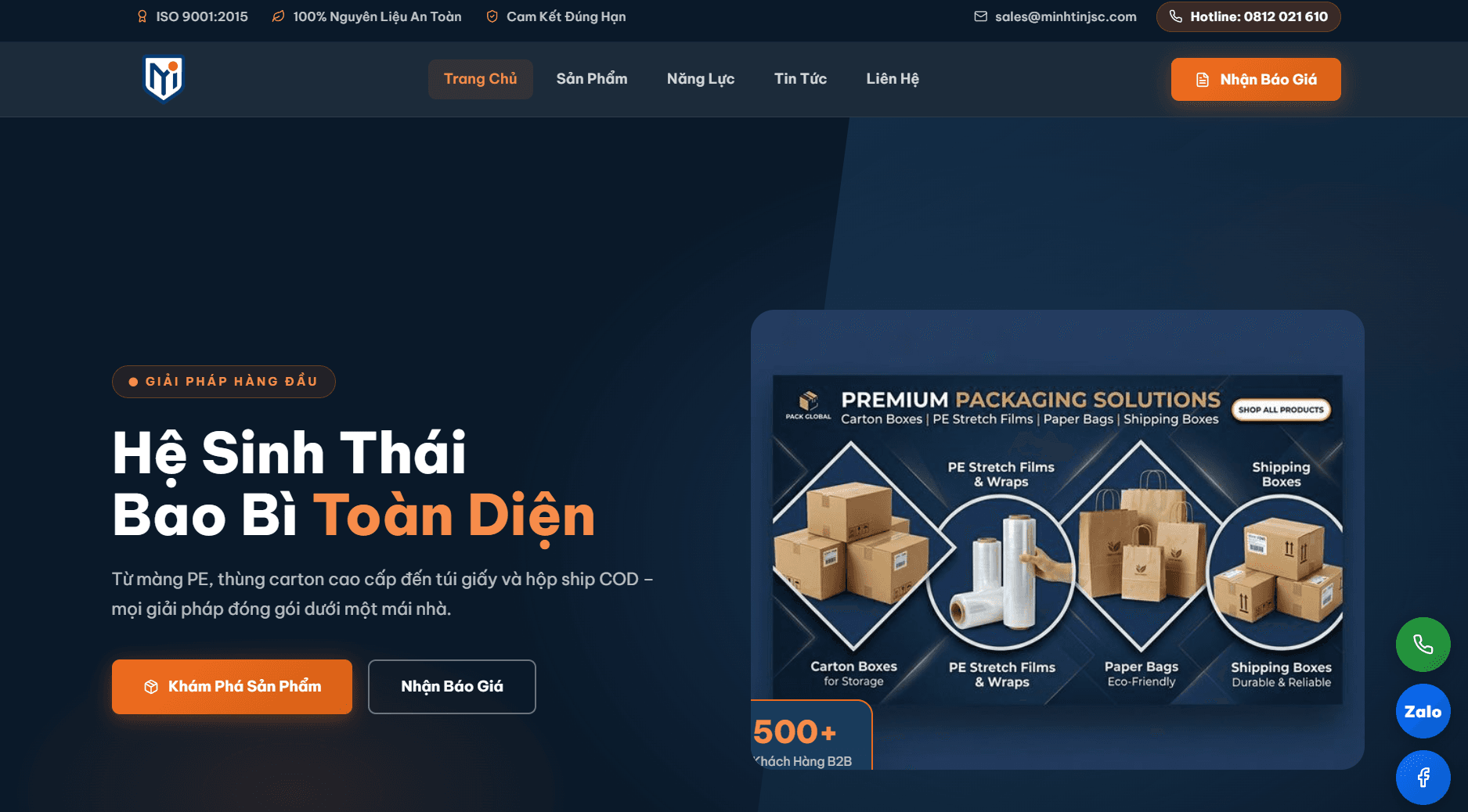 Minh Tin Plastic website